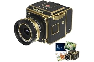 4K Dual-Lens Retro Digital Camera,Portable Mini Vlogging Camera with CCD Sensor,Retro CCD Cameras with 16X Digital Zoom,Video
