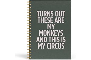 EKGJW Funny Notebooks for Work, Green Aesthetic Journal, Funny Boss Day Gifts, Boss Gifts for Men Women, Funny Gifts for Boss, Boss Office Decor, Spiral Notebook 5.5x8.3 Inch