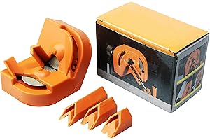 NJXMDR 5-Second Quick Drill Bit Sharpener, Suitable for 5/64'' to 5/8'' Bits, Equipped with Two Diamond Grinding Discs, Portable and Durable Sharpening Tool