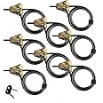 Master Lock Python Trail Camera Adjustable Camouflage Cable Locks 8418KA-8 CAMO 8-Pack Brown