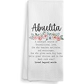 NOQL Abuelita Gifts Kitchen Towels and Dishcloths, Abuelita Gifts, Abuela Gifts, Gifts for Abuela, Grandma Gifts, Best Abuelita Gifts Hand Towels Tea Towels for Bathroom Kitchen, 16×24 Inches