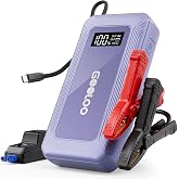 GOOLOO G7 3000A 12V Lithium Jump Starter Booster Pack with Built-in Cable | Supersafe Lithium Jump Box - Portable Power Pack 45W Fast Charging - 10 Safety Protection - For 8.5L Gas &amp; 6L Diesel Engines