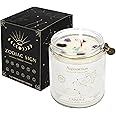 YTENTE Zodiac Sign Candles, Zodiac Crystal Sign Candles,Astrology Scented Candles Best Friends Gifts for Women, Men Sister Brother Zodiac Funny Birthday Gift Candle Jar (Aquarius)
