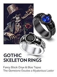 Bandmax Mens Womens Vintage Skull Ring Stainless