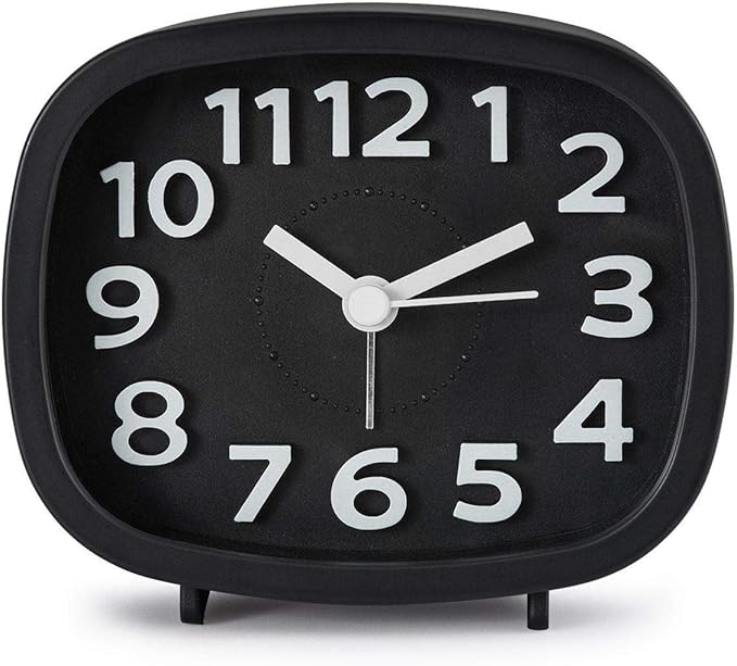 LIMEIZEN Alarm Clock,Bedside Clock Silent Simple to Set