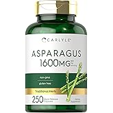 Carlyle Asparagus Supplement | 250 Powder Capsules | Non-GMO and Gluten Free Formula | High Potency Traditional Herb Extract