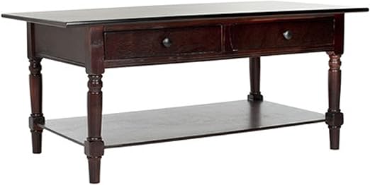 Amazon Com Charlton Home Hugh Coffee Table Dark Cherry