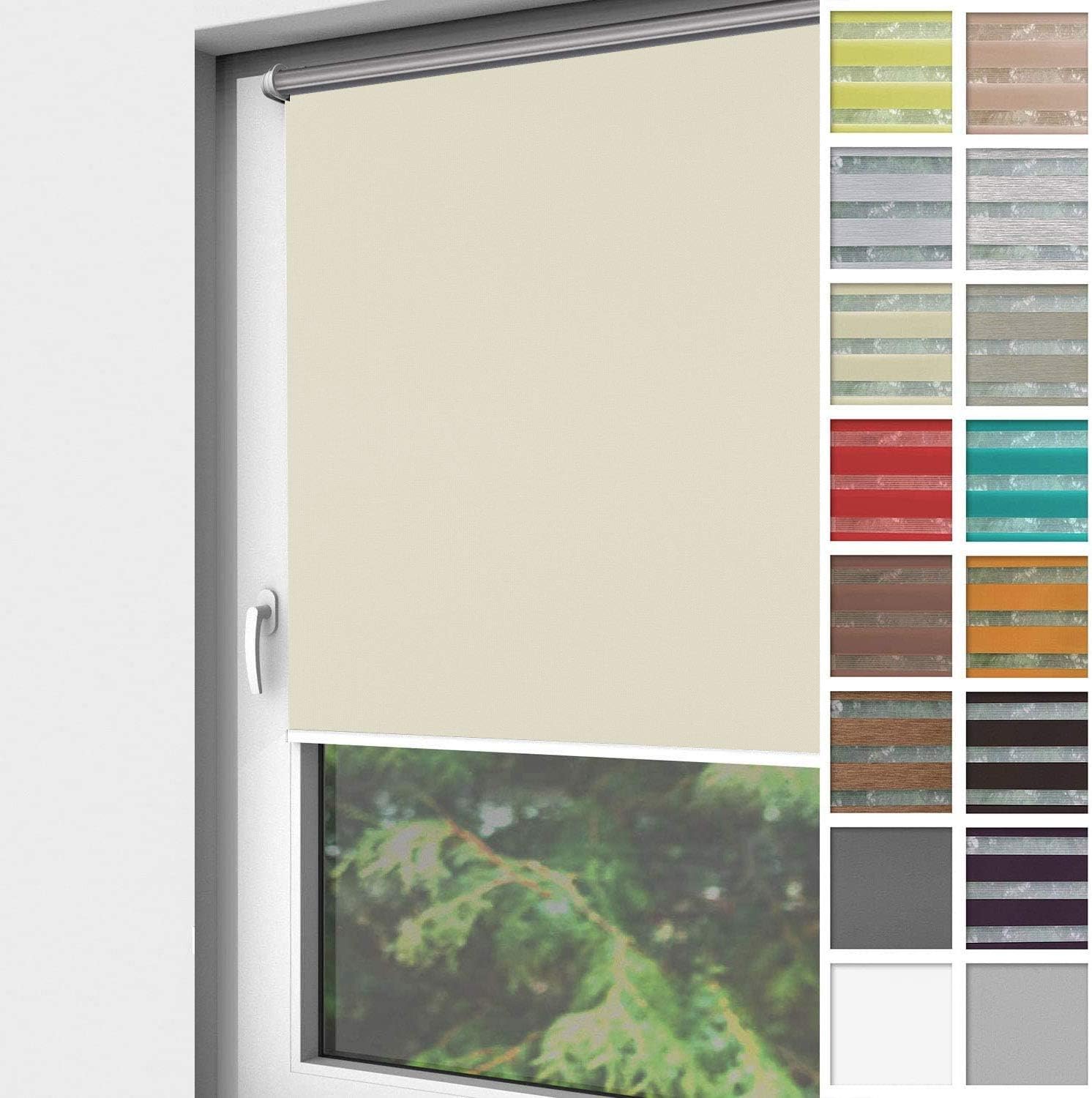 Amazon.de HomeVision® Verdunkelungsrollo Klemmfix, ohne Bohren mit