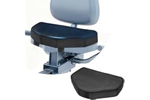JZHLLA Recumbent Bike Seat Cushion, Comfortable Exercise Bike Seat Cushion with Washable Anti-Slip Cover, Universal Foam Rower Mat Pad for Rowing Machine