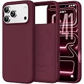 COFFKER Magnetic for iPhone 18 Pro /17 Pro Case Silicone, Wine Red | Compatible with MagSafe, Shockproof Drop Protection Cover Phone Case with Anti-Scratch Microfiber Lining