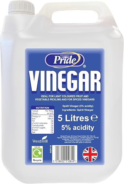 Consumer's Pride White Vinegar 5L Food Grade UK Made Pack 1