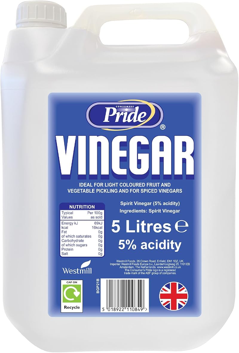 Consumer's Pride White Vinegar 5L Food Grade UK Made Pack 1
