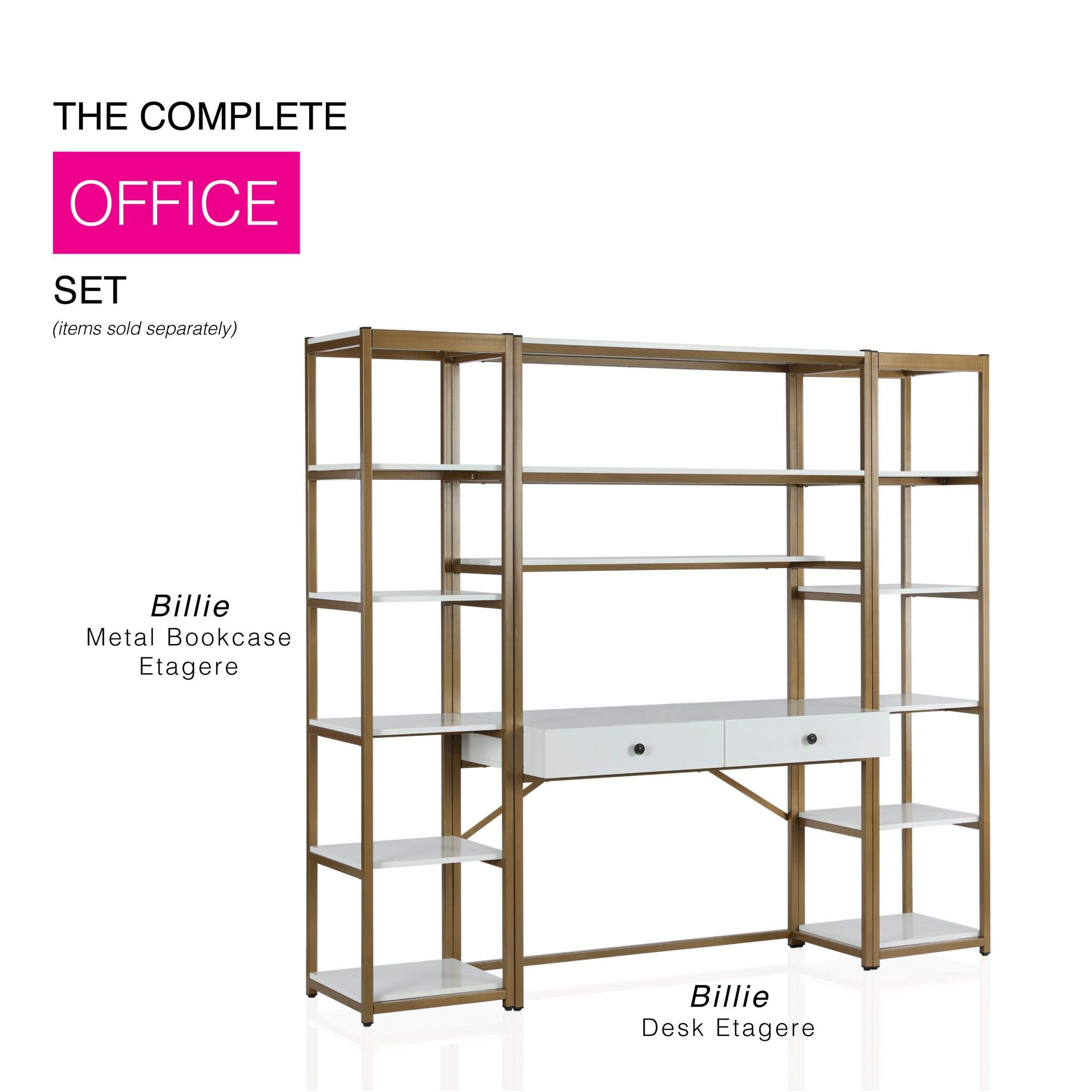 CosmoLiving by Cosmopolitan DL8236L CosmoLiving Billie Desk, White