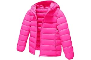 aksuejeow Kids Boys and Girls Coat Puffer Jacket Warm Winter Coats Packable Outerwear for School And Outdoor Activities