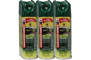 Canadian Shield Insect Repellent| Tick Repellent Aerosol Formulated With 30% Deet For 8 Hours of Outdoor Protection (170g)[12