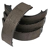 TRQ Rear Parking Brake Shoe Set Compatible with