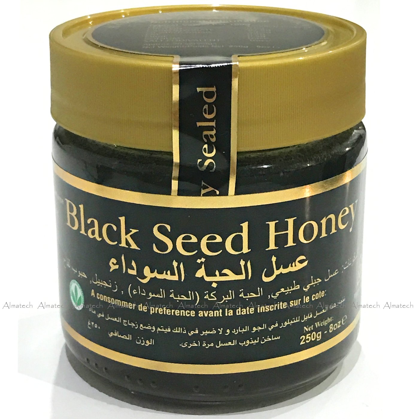 Original Black Seed Honey, Pure Mountain Honey with Black Seed (Nigella