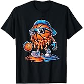 Basketball Drip Ice Cream Youth Drip Basketball Boys Kids T-Shirt