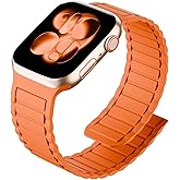Arctime Silicone Magnetic Band Compatible with Apple Watch for 38mm 40mm 41mm 42mm 44mm 45mm 46mm 49mm, Sport Strap Soft Replacement Wristband for iWatch Ultra 3 2 1 Series 11 10 9 SE 8 7 6 5 4