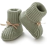 mimixiong Baby Booties Newborn Infant Sock Shoes Hand Knitting Crochet Boy and Girl Cozy Shoes