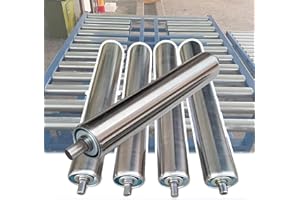 Set Of 5 Heavy Duty Conveyor Rollers, 40 36 28 24 22 20 18 16 14 12 10 8 6 4 Inch Long Durable Stainless Steel Gravity Roller
