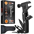 Gifts for Men Dad Him,Multitool Hammer Upgraded,14-in-1 Portable Multi Tool Pliers,Adjustable wrench,Screwdriver,Survival Camping Gear,Cool Gadgets for Gardening,Hiking Outdoor,Home DIY Use