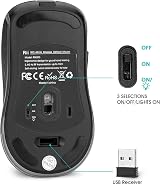 Rii RM200 Wireless Mouse Rechargeable 5 Button 2.4G USB Receiver RGB Light view 6