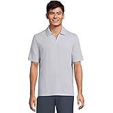 Johnston & Murphy Men's Basket Weave V-Neck Polo