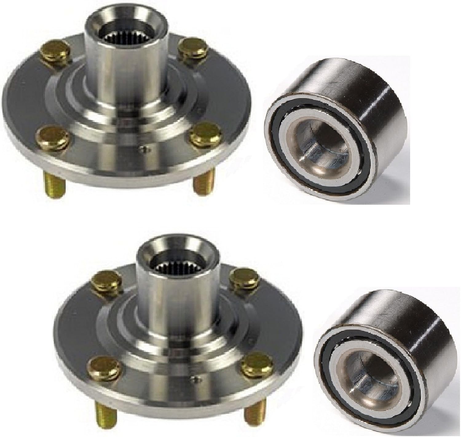 8USAUTO Pair Front Left and Right Wheel Hub and Bearing fit 1992 1993 1994 1995 1996