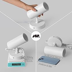 Aisilan 2 Pack LED White Plug in Spotlight with