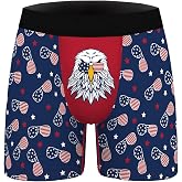 Aueyan Funny Underwear for Men, Novelty Boxer Briefs Boxers Mens Gag Gifts