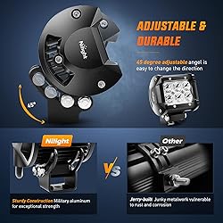 Nilight 4" Led Light Pod Blue Spot Driving Fog
