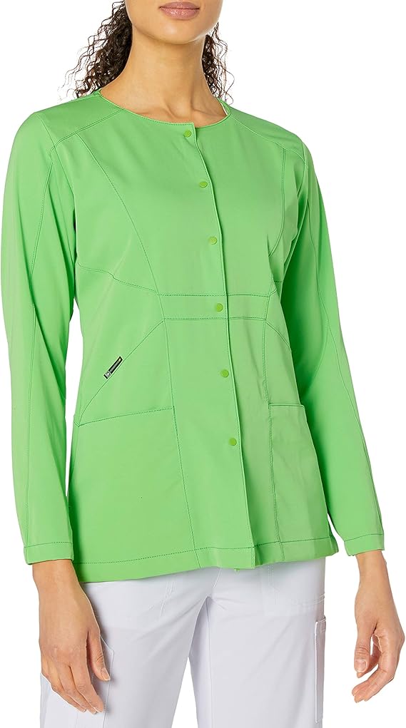 WonderWink Hp Prism Snap Front Women's Scrub Jacket Clothing