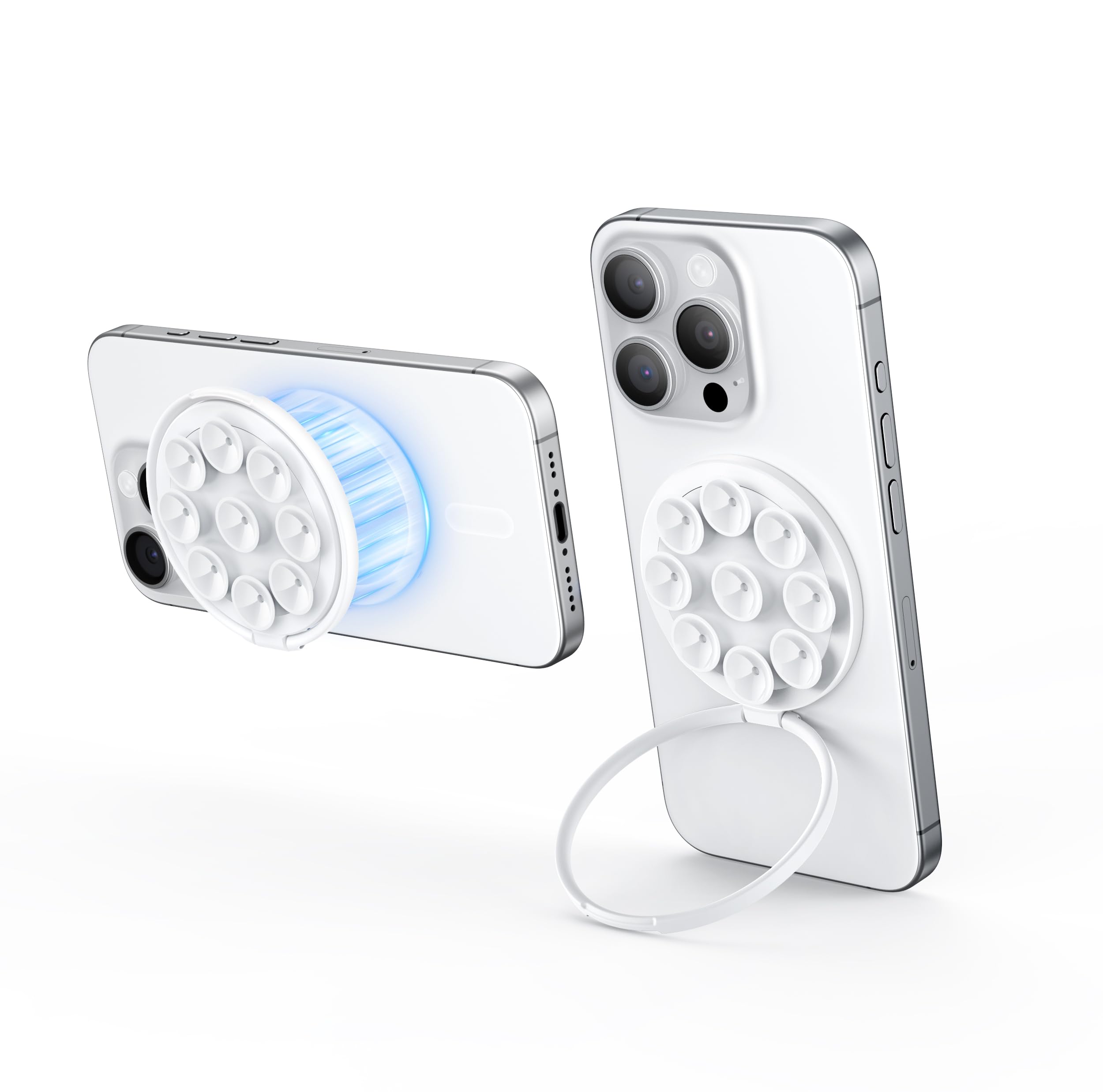 Magnetische Zuignap Telefoonhouder Voor MagSafe – Siliconen Octo Cup Buddy Voor IPhone, Zelfsteunend Voor Selfies En Video's