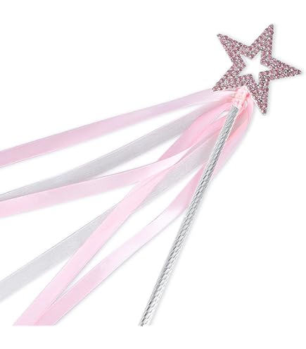 Amazon.com: Silver & Pink Mini Plastic Star Wands (24cm) 8 Count