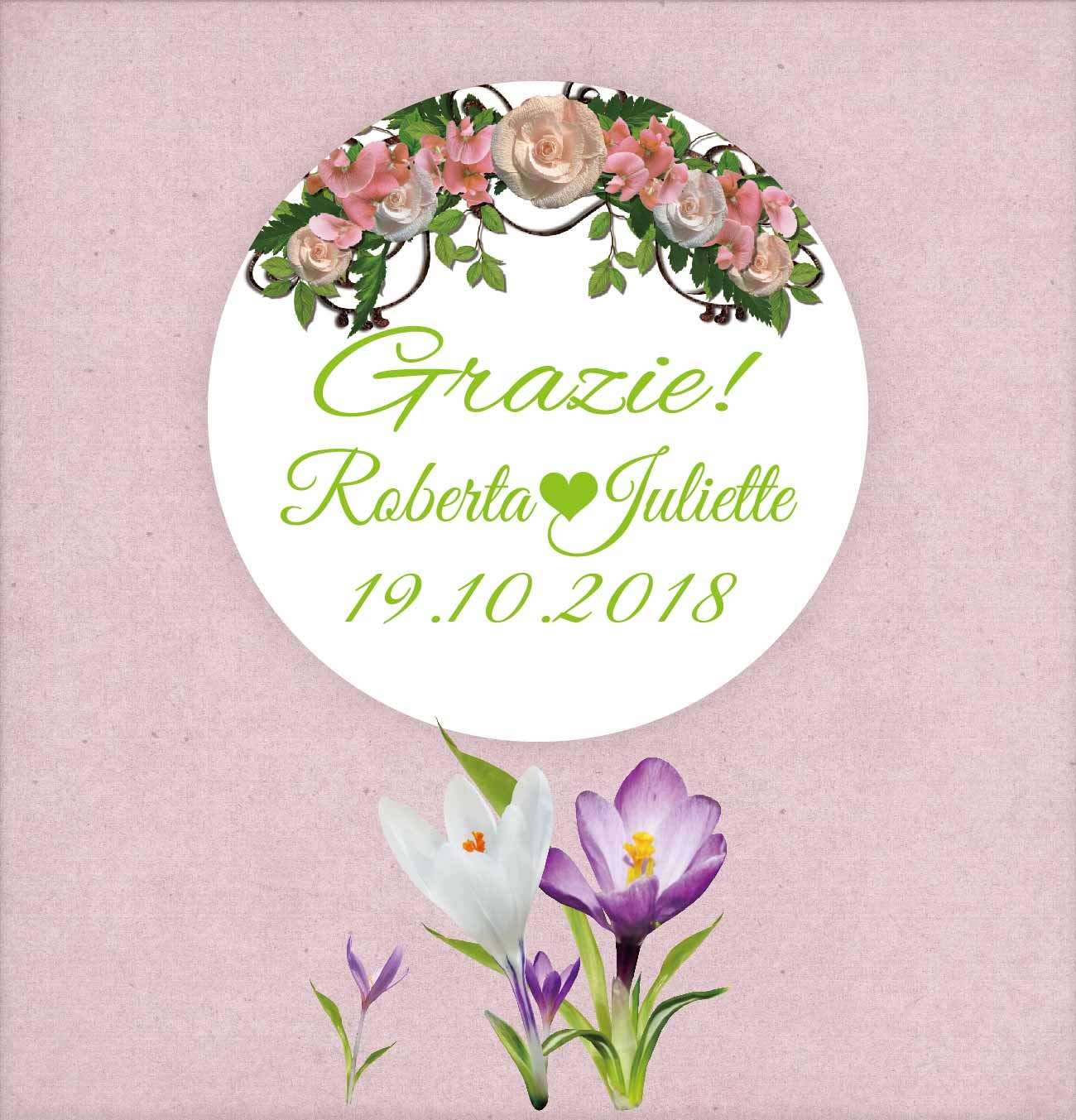 100 Etichette Adesive Personalizzate Con Nome E Foto | Per Matrimoni, Battesimi, Eventi - Foto 5