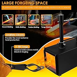 Portable Triple Burners Propane Forge, 3 Burners