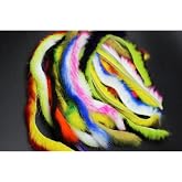 Tigofly 10pcs Double Color Rabbit Zonker Strips 4mmX30cm Fly Tying Material | 10 Colors, 5/32" Width, Steelhead Bass Streamers Fly Fishing, Fly Tying Fur