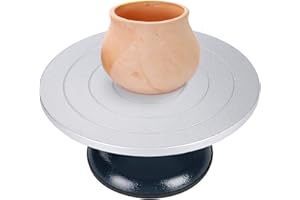 NATGAI 12" Sculpting Wheel, Heavy Duty Metal Pottery Decorating Banding Wheel, Ceramics Pottery Sculpting Wheel (12" Diameter)