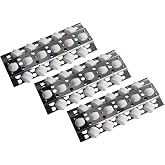 Hongso 16.5" Briquette Trays for BBQ Galore Turbo STS Elite Classic Grills | Fits 720-0057-3B, Turbo Heat Shield Replacement Parts, Stainless Steel, 16 1/2" x 6 1/2", 3-Pack