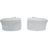 Rockville WET-44 PRO White Dual 4" 4-Way 70V Commercial Speakers Pair | Adjustable Tap (2.5W/5W/10W/20W), IPX55 Waterproof, Indoor/Outdoor, Wall Mount, PEI Tweeter, Aluminum Grill