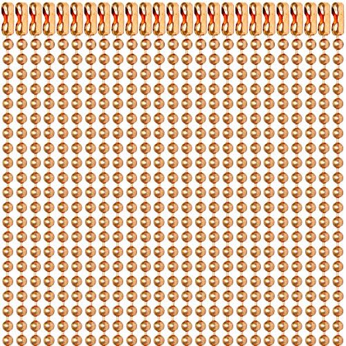 30 Inch Copper #3 Ball Chain Necklaces 25 Count