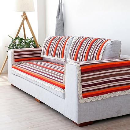 Amazon Com Scedgjdvxbb Red Striped Slipcover Sofa Sofa Covers