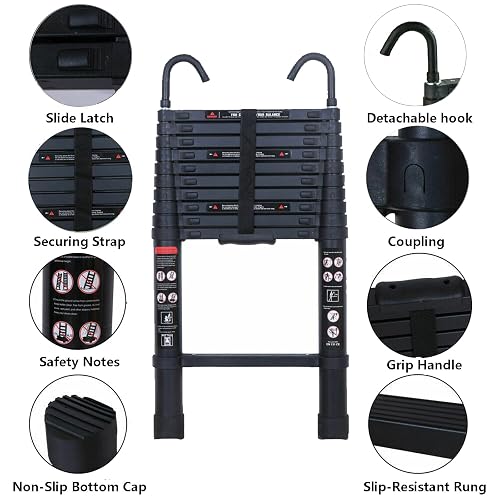 Telescoping Ladders Extension Ladder 28 Ft Telescoping Ladder 10FT ...