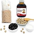 Fanale Brown Sugar Boba Tea Kit with Boba Pearls, US Boba Co Tapioca Pearl Made in USA 1 Pound, Brown sugar boba milk tea, Hand Crafted Brown Sugar Syrup 12 oz for Bubble Milk Tea Coffee Desserts