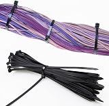 LAMXD 100 Pack Black Heavy Duty Cable Ties Large 300mm Strong Nylon Zip Tie view 7