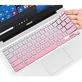 CaseBuy Keyboard Cover for ASUS Chromebook Flip C433 C433TA C434 2 in 1 14" Laptop, ASUS Chromebook C302CA/C403/C423NA/C425TA