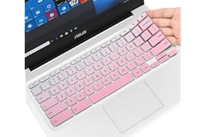 CaseBuy Keyboard Cover for ASUS Chromebook Flip C433 C433TA C434 2 in 1 14" Laptop, ASUS Chromebook C302CA/C403/C423NA/C425TA