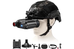 BESTECCT 4K Night Vision Binoculars for Adults,1312FT Night Vision Goggles for Helmet,8X Digital Zoom,7-Level Infrared Adjustment for Camping
