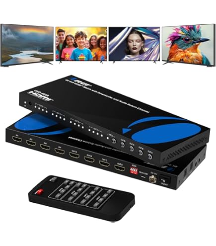 Amazon.com: PORTTA 4x4 HDMI Matrix 4K 60Hz 4:4:4, 4 in 4 Out